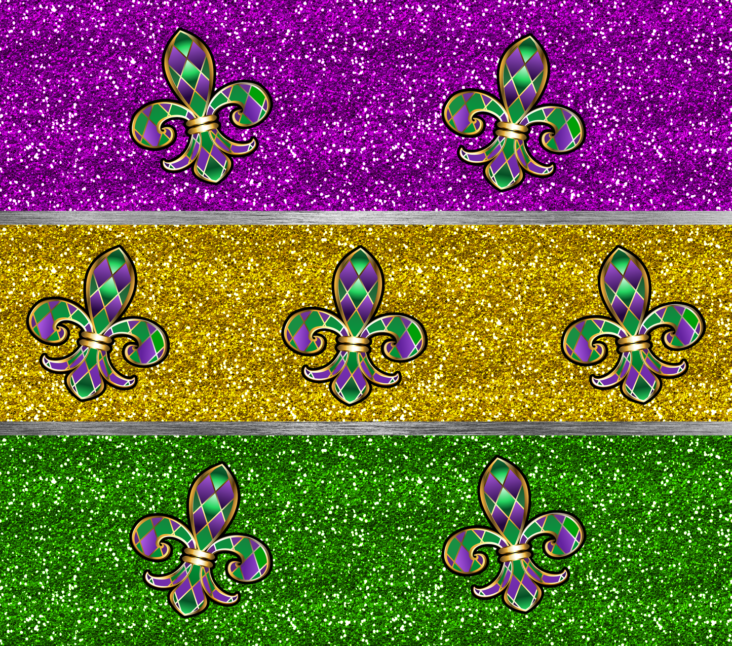 Mardi Gras Tumbler- Mardi Gras Tumbler