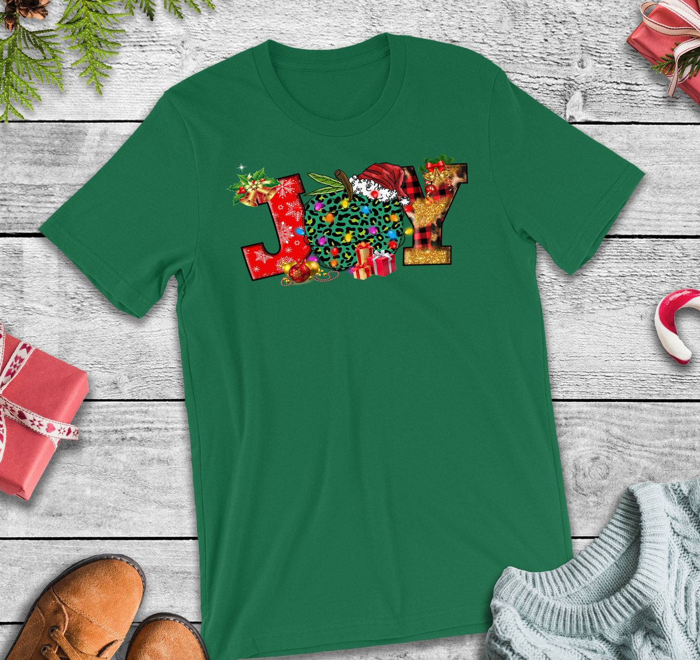 Joy Teacher Tee-Christmas Tee